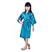 Yesky Children's Silk Stain Pure Kimono Wedding Dressing Gown Kimono Robes Bridal Lingerie Sleepwear