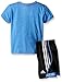 adidas Baby Boys' Tee and Active Short Set, Marina Heather, 3 Months