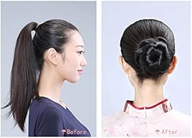 Amazon Com Remeehi Synthetic Hair Chignon Braided Bun Hair