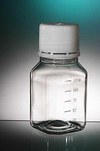 Gosselin P1000B-50 Polyethylene Terephthalate Octagonal Storage Bottle with 31mm Screw Cap, Sterile, 1000mL Capacity (Case of 48)