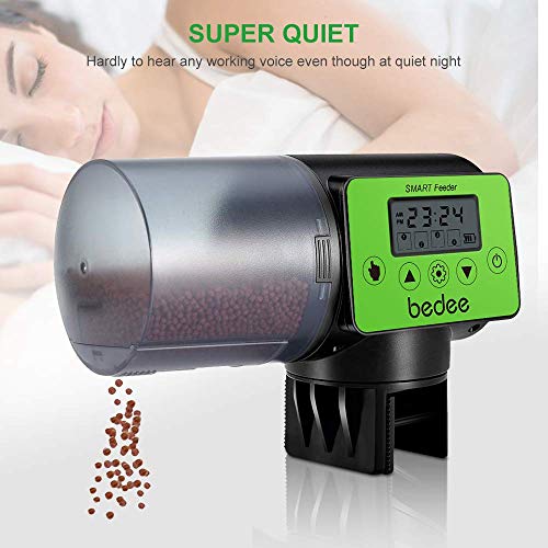 Automatic Fish Feeder Electric Auto Fish Feeder Vacation Fish Feeder Moisture-Proof Fish Food Dispenser for Aquarium - Thumbnail 4