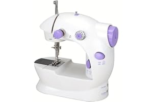 STOIGELD Portable Beginner Sewing Machine, 2 Speed (High And Low Speed) Adjustable, Built-in 20-Piece Fabric And 32-Piece Sewing Thread set-(c)