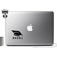 Graduation Cap Class Of 2016 5 Inch Vinyl Decal for MacBook Air Pro Laptop Notebook Auto Great Gift Mac PC Computer