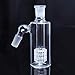 YHYPY 5Inch Clear Glass Accessories Handmade Piece 14mm 45 Degree （White）
