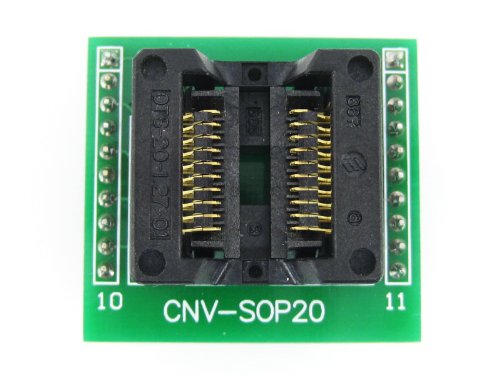 Waveshare SOP20 TO DIP20 SO20 SOIC20 OTS-20-1.27-01 Enplas IC Programming Adapter Test Burn-in Socket 1.27mm Pitch 5.4mm Width
