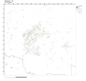 Amazon.com: ZIP Code Wall Map of Quitman, TX ZIP Code Map Not Laminated