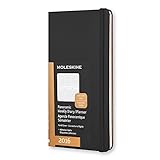 Moleskine 2016 Panoramic Weekly Planner, 12M, Slim, Black, Hard Cover (3.25 x 6)