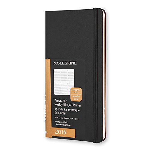 Moleskine 2016 Panoramic Weekly Planner 12m Slim Black Hard Cover 3 25 X 6 Buy Online In Guernsey At Guernsey Desertcart Com Productid 17603765