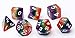 Polyhedral Dice Sets Rainbow Dice - for Great for Dungeons and Dragons Tabletop, Roleyplaying & DND Games, Math & MTG Including Pouch