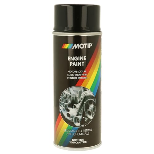 Motip M04092 Engine Paint, 400 ml, Gloss Black