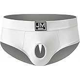 JOCKMAIL Men’s Briefs Underwear with Open Design Low Rise Cutout Briefs for Clubwear Pride Daily Wear