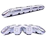 MinYn Train Model Toy Die-cast High Speed Train Metal Subway Railway Model Toy Magnetic Pullback Passenger Train Set Gift Kids & Toddlers (Bullet Train)