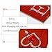 15.7 × 5.7 Inches Valentine's Day Vertical Wall Sign- Red Wooden Plaque Plank with Glitter Heart Ornament Decorative Romantic Love Door Window Hanging Signs for Wedding Party Anniversary Home Decor