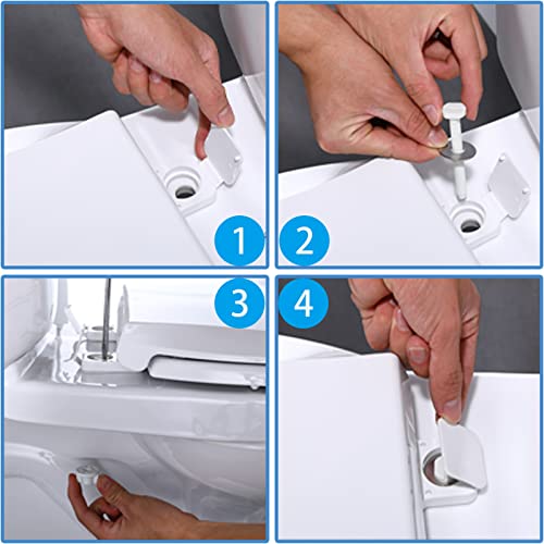 Elongated Toilet Seat Slow Close, UERRIC Soft Close Toilet Seats for