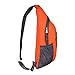 HOPSOOKEN Travel Lightweight Shoulder Backpack Sling Crossbody Bag Hiking Men Women (Orange)