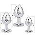 Anal Butt Plug Anal Trainer Kit Male Prostate Massagers Metal Anus Play Fetish Stainless Steel Stimulation Pleasure Adult Sex Toy Things for Women Men Couples buttplug Fantasy Restraints Bondage