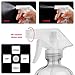 ESARORA Glass Spray Bottle, Clear Glass Spray Bottle Set for Essential Oils - Cleaning Products - Aromatherapy (16OZ x 2, 8OZ x 2, 4OZ x 2, 2OZ x 2)