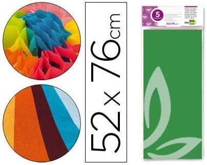 Tissue Paper liderpapel 52 x 76 cm 18 g/m2 5 Sheets Bag Green