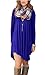 POSESHE Women's Long Sleeve Casual Loose T-Shirt Dress (XL, Royal Blue)