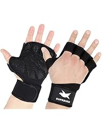 SUPRBIRD New Weight Lifting Gym Gloves, Cross Training Gloves with Wrist wrap Support and Heavy Duty Silicon Grip for Great for Pull Ups, Cross Training,Fitness,WODs & Weightlifting