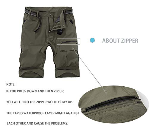 image for Kolongvangie Cargo Shorts Men's Outdoor Expandable Waist Lightweight Q