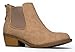 Western Chelsea Ankle Boot - Cowgirl Low Stacked Heel Bootie - Comfortable Casual Walking Shoe - Fashion Slip on Cowboy Boot
