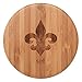 Totally Bamboo Eco-Friendly Salt Box, Fleur-de-Lis with 