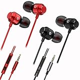 2 Packs Magnetic Earbud Headphones Volume Control