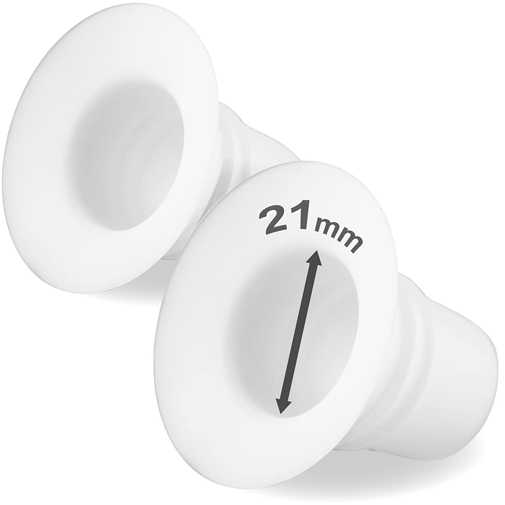 Nenesupply 21mm Flange Inserts Compatible with Elvie Flange Elvie Stride Flange Momcozy Flange Willow Flange Reduce 24mm to 21mm Replace Elvie Inserts Made by Nenesupply. Not Original Elvie Pump Parts
