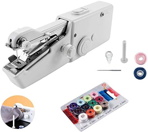 Mini Handheld Sewing Machine, Portable Handy Stitch Electric Crafting Mending Machine for Quick Repairs Household Tool