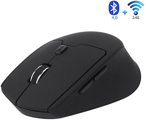 Dual-Mode Wireless Mouse, BOOMER VI Ergonomic Mini Portable 2.4G + 4.0 Bluetooth, Silent Click, 3 Adjustable DPI,6 Buttons Optical Gaming Mouse for PC Laptop Notebook Windows Android Mac OS
