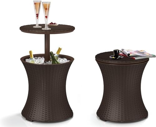 Curver Tavolo Bar Rattan Marrone