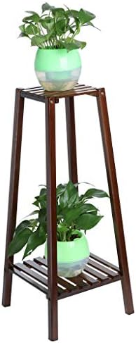 Beautly Flower Pots Holder 2-Tier Bamboo Plant Stand Planter Rack Disply Potted Rack Indoor Outdoor US Stock