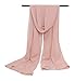 Sheer Soft Chiffon Bridal Women's Shawl For Special Occasions Dusty Rose