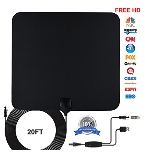 HDTV-Antenna-Indoor-Amplified-Digital-TV-Antenna-50-Miles-Long-Range-with-Detachable-Amplifier-Signal-Booster-for-1080P-High-Reception20FT-Coaxial-CableUpgraded-Version