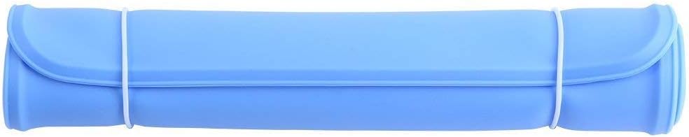 Silicone Pet Feeding Mat Pet Food Mat Bowl Placemat For Dogs Cats Square Waterproof Non-slip Feed Placemat (Color : Blue) - Image 4