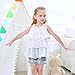 Fabal 2017 Girls Summer Clothes Kids Girls Chiffon Pearl Vest Shirt +Short Pants Outfits Clothes Set (2-3T, White)