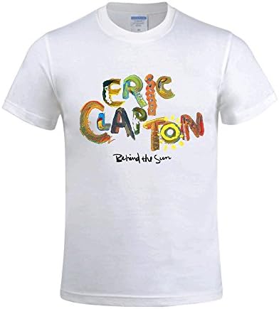 Overbearing Eric Clapton Behind The Sun Short-Sleeve gentleman Crew Neck Tee Shirt White