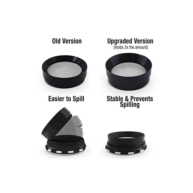 [Upgraded Version] Best Herb Grinder By Kozo Grinders. Large 4 Piece, 2