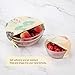eeswax Wrap Assorted 5 Packs, Eco Friendly Reusable Food Wraps, Sustainable Say No to Plastic Food Storage - 1 Small, 3 Medium, 1 Large- Say Goodbye to Plastic