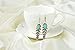 Ginasy Bohemia Spiral Drop Earrings Teardrop Simulated Turquoise Dangle Earrings Fashion Jewelry for Women Girls Valentines Day Gifts (Leaf Shape pendent)