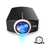 Artlii Mini Projector - Portable Projector for Kids, Eye Protection,Built-in HiFi Speaker,2000 Lumens Brightness,160 Inch Screen,Compatible with Laptop, iPhone Smartphone