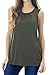 Smallshow Women's Maternity Nursing Tank Top Sleeveless Comfy Breastfeeding Clothes (M) Army Green