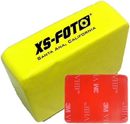 Hi-Vis Yellow Floaty - Float Sponge with 3M Adhesive - Accessory for GoPro Camera Hero4, Hero 3+ - XS Foto (AC019)