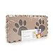 Tadpoles 16 Tile Pawprint Foam Playmat for Kids | 16 Interlocking Tiles with 16 Border Pieces | Soft EVA Foam | Safe & Durable | Total Floor Coverage 50” x 50” | Ages 3 & Up | Brown