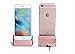 iPhone Charger Dock, TopAce Desk Charger Station with Lightning Connector for Apple iPhone X/8/8 Plus/7 Plus/6s Plus/iPod Nano 7th Gen/iPod Touch 5/6 (Rose Gold)