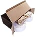 Nervure 204PCS Gold Dessert Plates with Forks - 102PCS 7.5inch Disposable Gold Plastic Plates and 102PCS Plastic Forks Perfect for Salads, Desserts, Parties, Catering, Christmas & Party & Father's Day