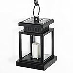 Falove LED Solar Mission Lantern, Vintage Solar Powered Waterproof Hanging Umbrella Lantern Candle Lights Led with Clamp Beach Umbrella Tree Pavilion Garden Yard Lawn Etc. Lighting & Decoration