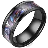 Jude Jewelers 8MM Stainless Steel Carbon Fiber
