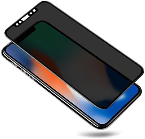 Apple Iphone X (10) Screen Protector TOP DEALS US Tempered Glass Privacy Anti-Bubble Anti-spy Case friendly for Apple Iphone X (10) Mobile Screen Guard (black)